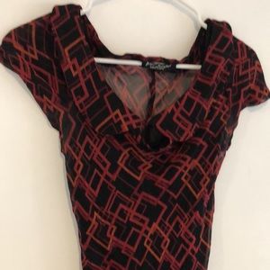 Vintage Betsey Johnson Y2K Peter Pan Collar Slip Dress w/Cap Sleeve Size Small